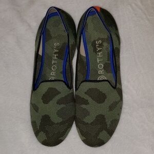ROTHY'S Olive Camo Loafer Size 7